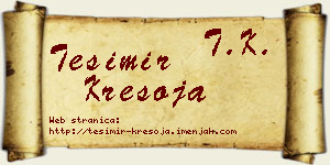 Tešimir Kresoja vizit kartica